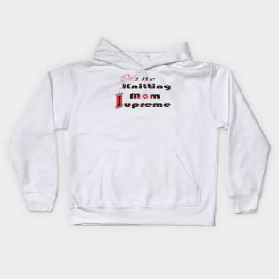 the knitting mom Kids Hoodie